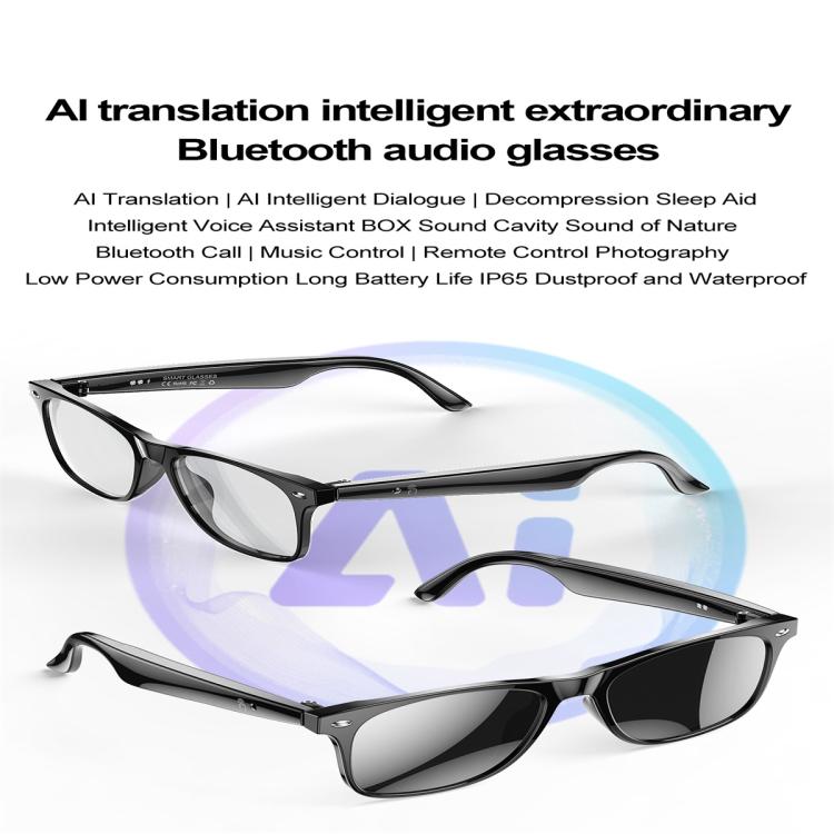 VibraTalk™ W100 Smart Glasses – AI Translation, Conversation & Bluetooth Audio