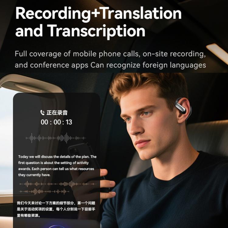 VibraTalk™ M127 AI Translator Earphones – Real-Time Voice Translation & Bluetooth Audio