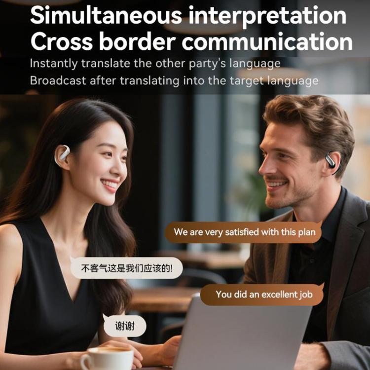 VibraTalk™ M127 AI Translator Earphones – Real-Time Voice Translation & Bluetooth Audio