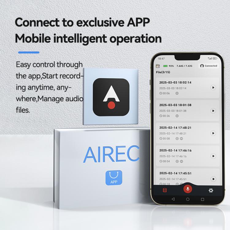 JNN Q90A Smart AI Voice Recording Pen Support APP Control