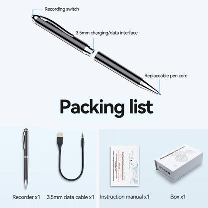 JNN Q90A Smart AI Voice Recording Pen Support APP Control