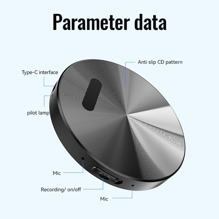 JNN A6 Portable Smart AI Magnetic Recorder Support APP Control