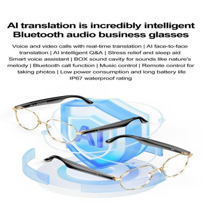 W100B Smart Glasses, Support AI Conversation / AI Intelligent Translation / Bluetooth Call