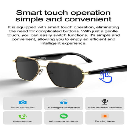 W100C Smart Glasses, Support AI Conversation / AI Intelligent Translation / Bluetooth Call