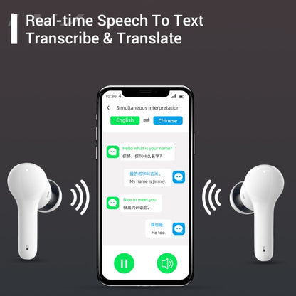 VibraTalk™ M6 Smart Translator Earbuds – Real-Time 127-Language AI Translation