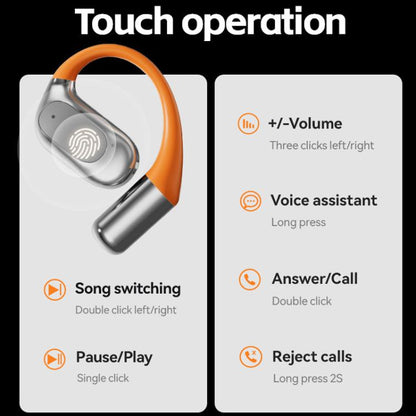 VibraTalk™ M113 AI Translator Headset – Real-Time Voice & Text Translation Bluetooth Earbuds